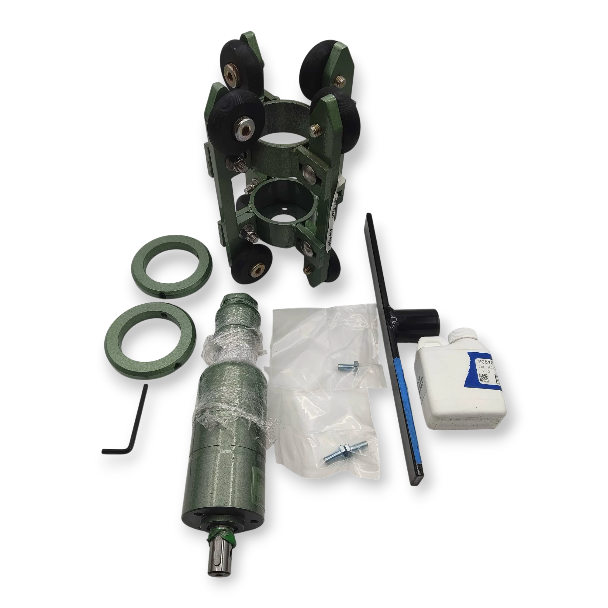 Sewershop Patriot 2 Root & Grease Cutter 1-inch kit with adjustable skid system, motor, and blades for sewer cleaning.