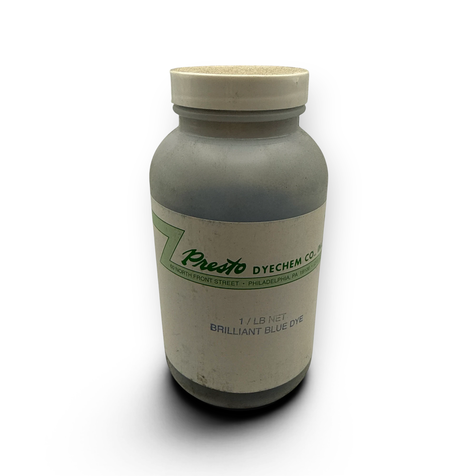 Sewershop powdered fluorescent blue sewer dye in a 1 lb plastic bottle for leak detection and flow testing.