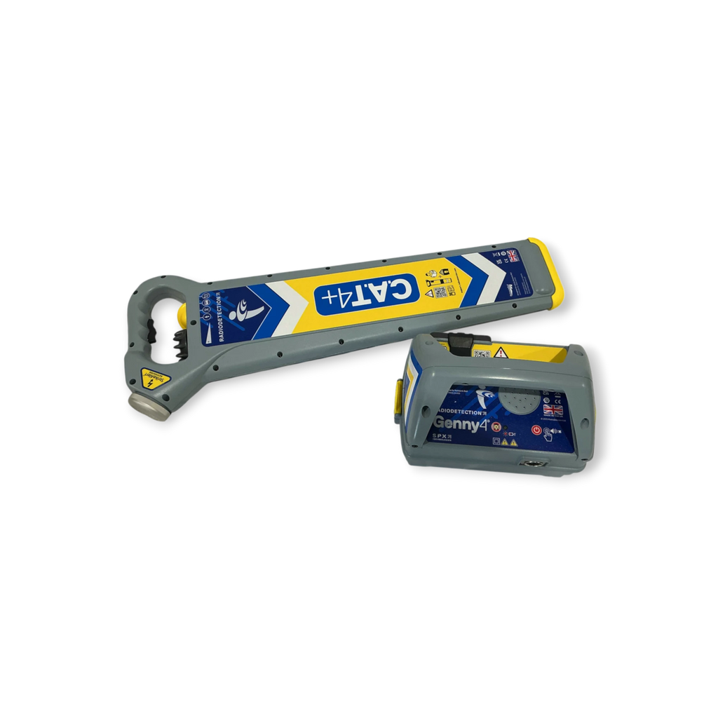 Sewershop Radiodetection C.A.T4+ cable avoidance tool and Genny4 signal generator kit for utility locating