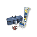 Sewershop Radiodetection C.A.T4+ and Genny4 cable avoidance kit with tools, accessories, and blue carrying bag.