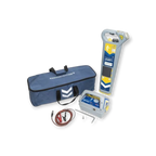 Sewershop Radiodetection C.A.T4+ and Genny4 cable avoidance kit with tools, accessories, and blue carrying bag.
