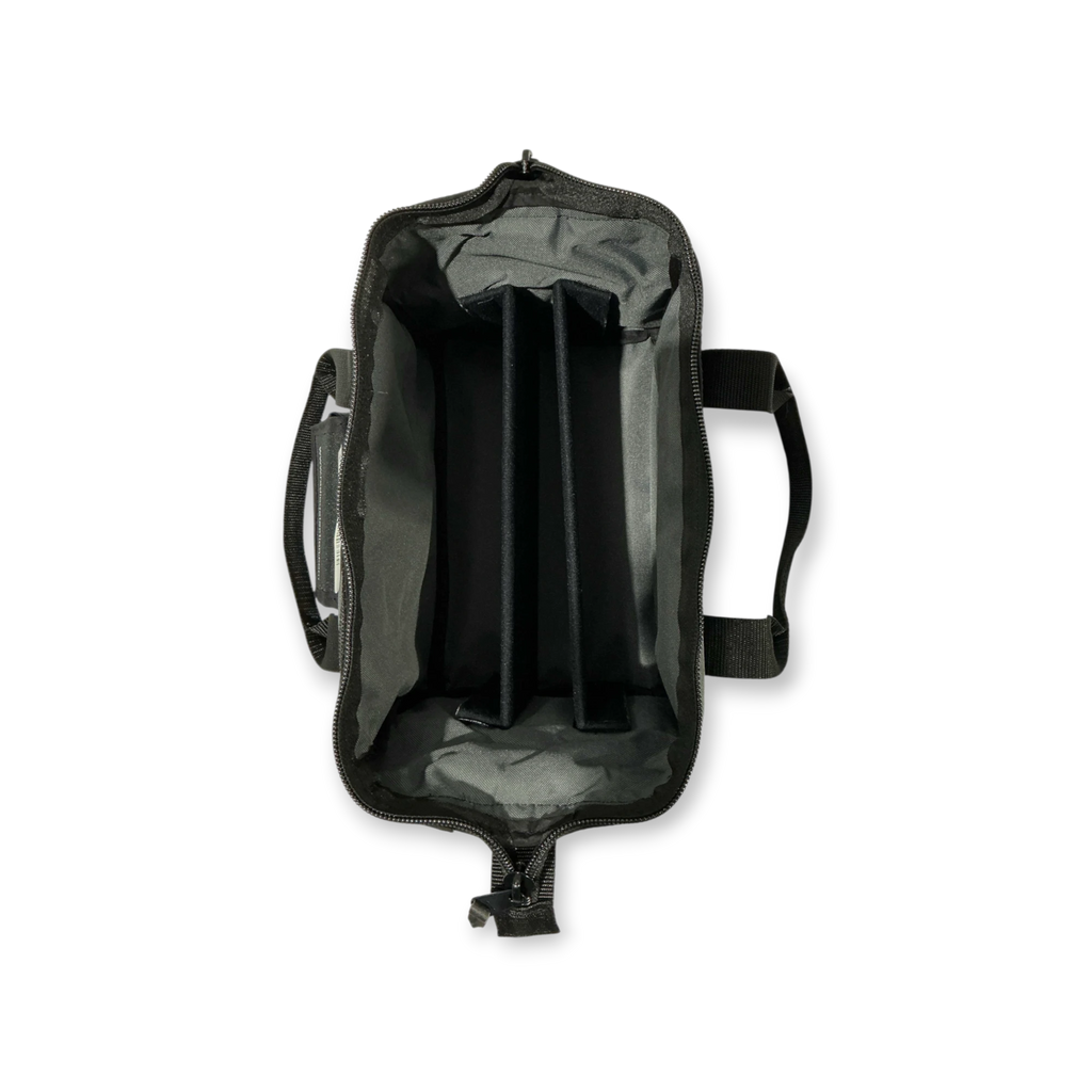 Sewershop Radiodetection locator tool bag with internal dividers for organized storage of utility equipment