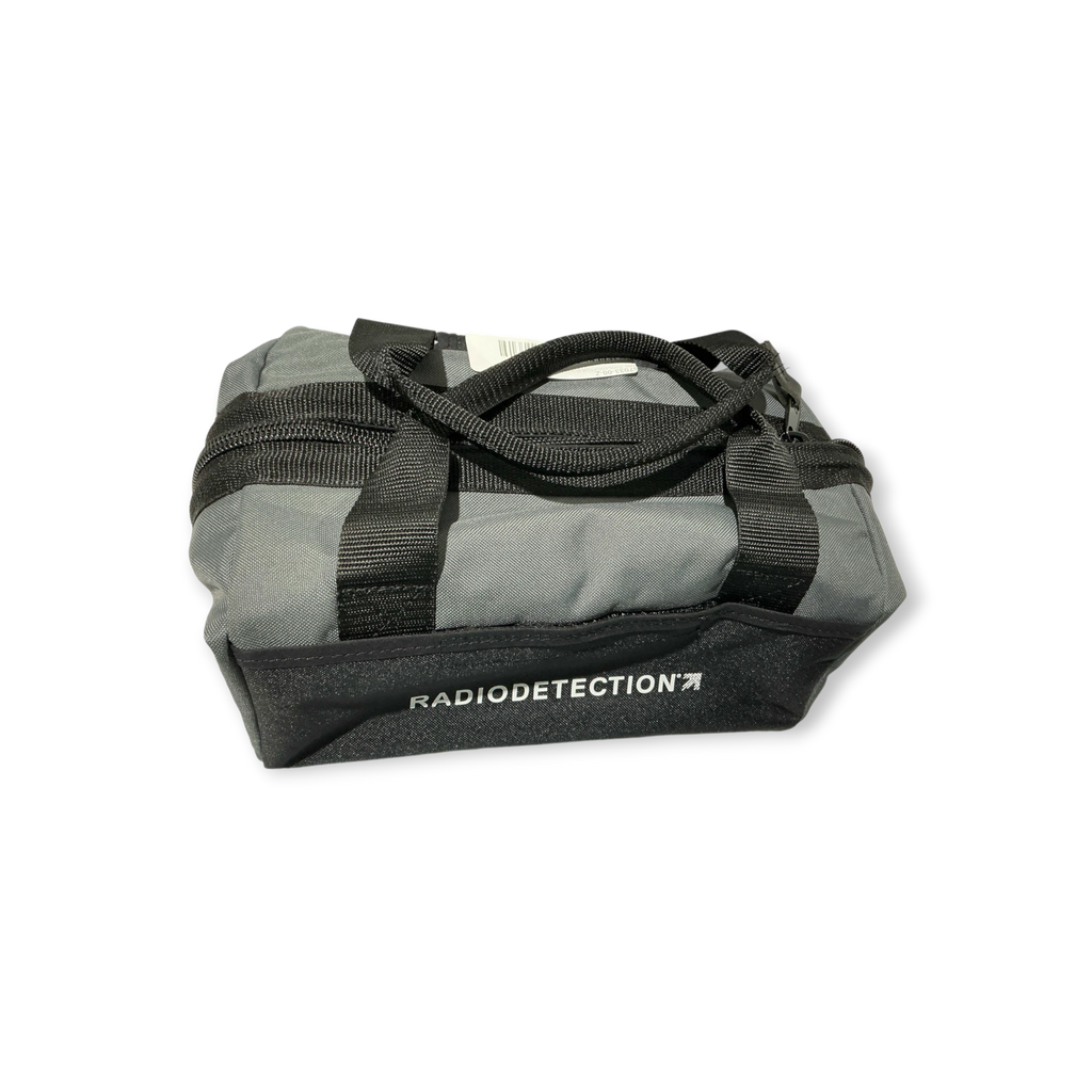 Sewershop Radiodetection locator tool bag in grey and black durable fabric for field equipment storage