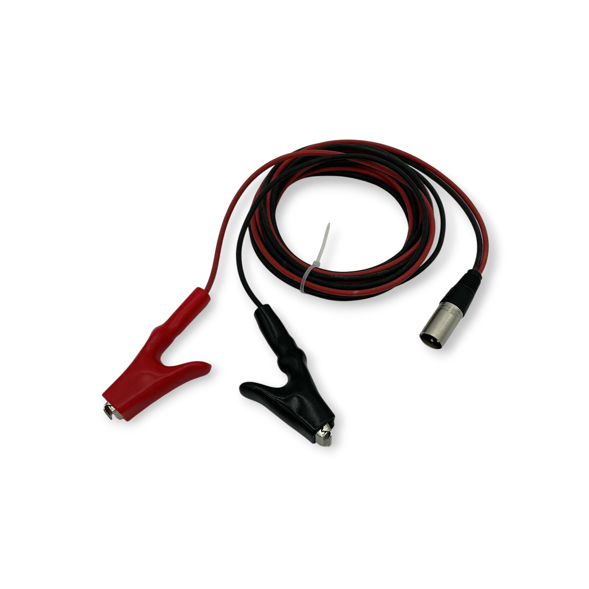 Sewershop Radiodetection u-LOCATE direct connection lead set with red and black alligator clips for utility tracing.