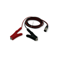 Sewershop Radiodetection u-LOCATE direct connection lead set with red and black alligator clips and a 3-pin connector.