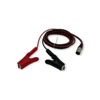 Sewershop Radiodetection u-LOCATE direct connection lead set with red and black alligator clips and a 3-pin connector.