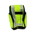 Sewershop Radiodetection u-LOCATE high-visibility yellow and blue equipment backpack with reflective safety strips.