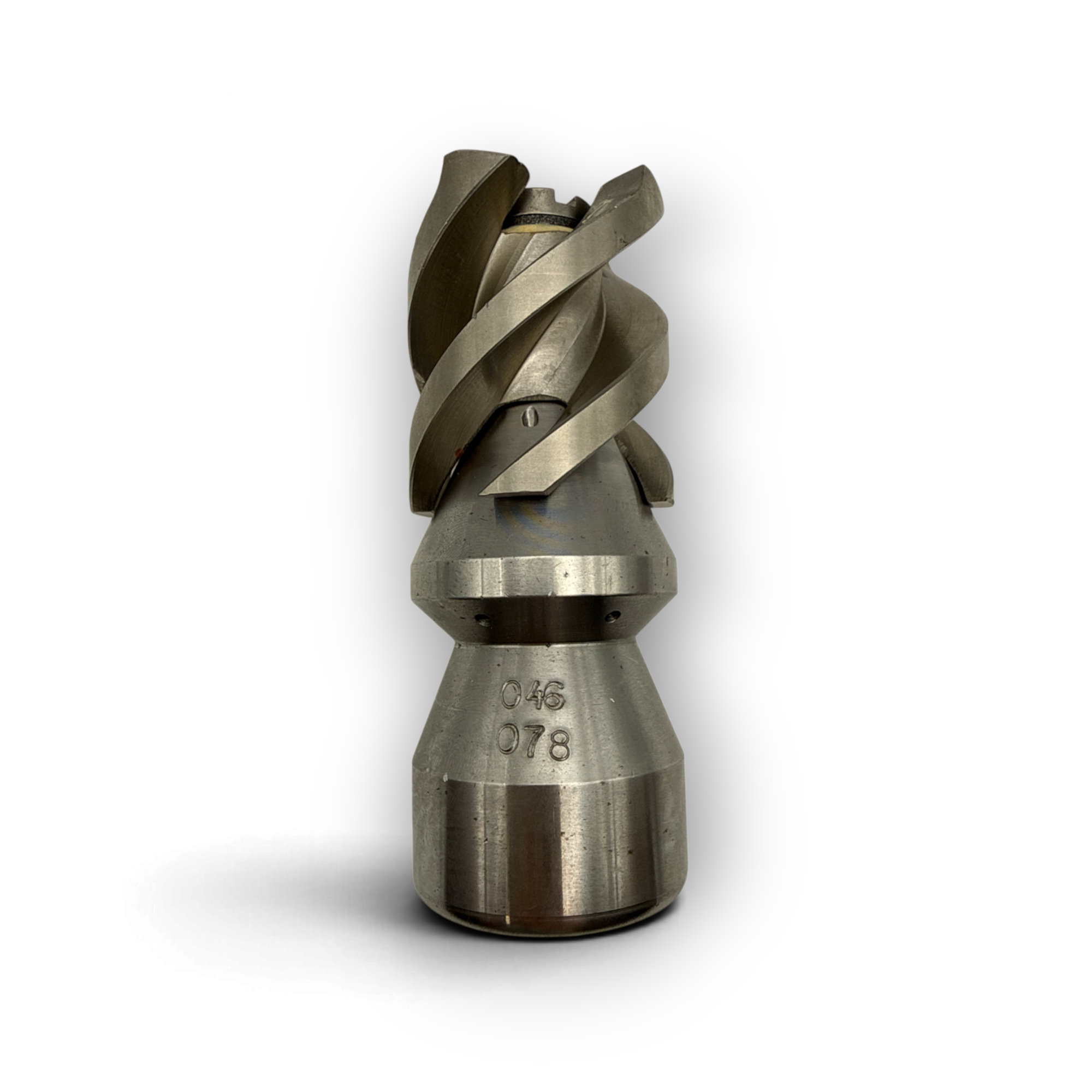 Sewershop 3/4 inch rotating spinner blade sewer jetter nozzle with stainless steel cutting blades for pipe cleaning