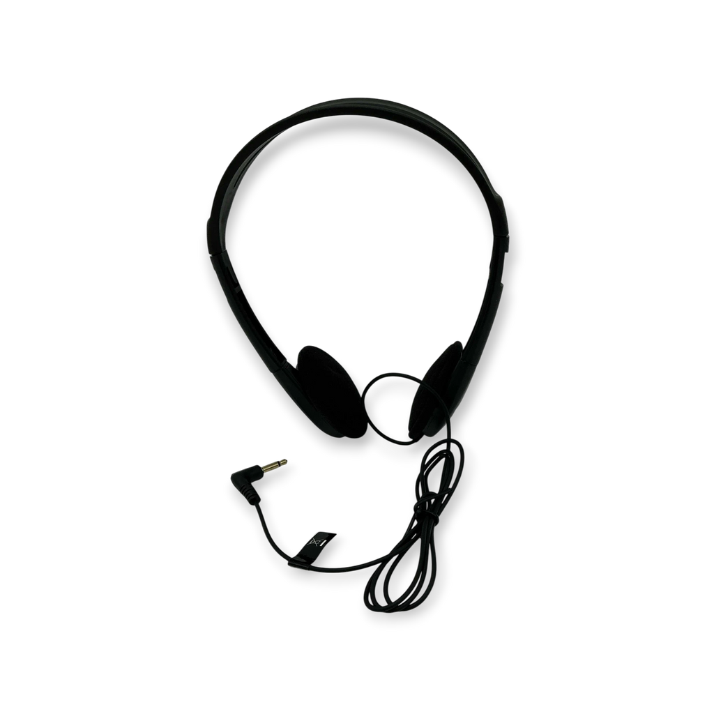 Sewershop black wired headset for Schonstedt MAGGIE and GA-92XTd magnetic locators for clear field audio monitoring.