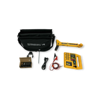 Sewershop Schonstedt REX pipe and cable locator kit with yellow receiver, transmitter, and black carrying case