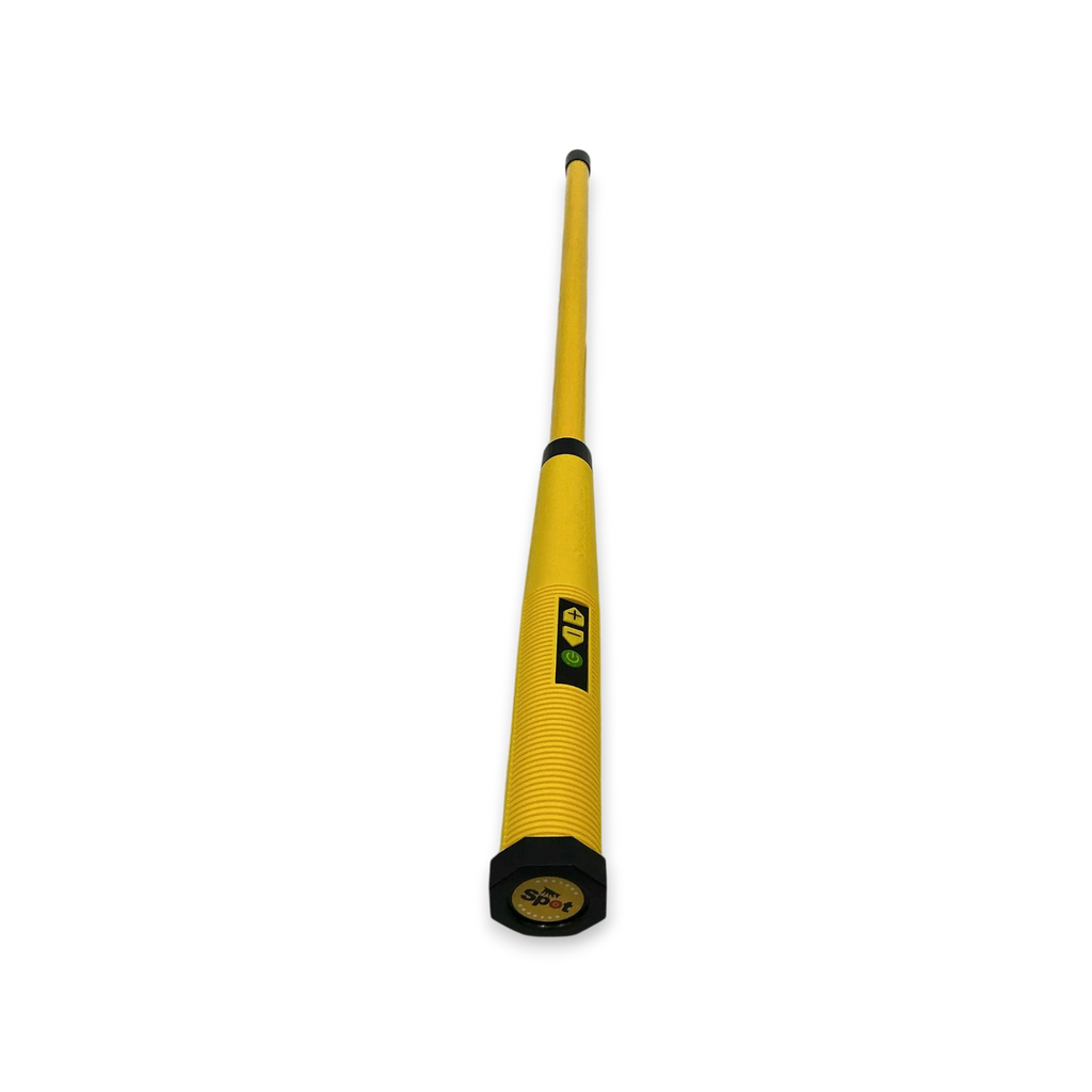 Sewershop Schonstedt SPOT magnetic locator in yellow with a textured grip and power controls for finding buried iron.