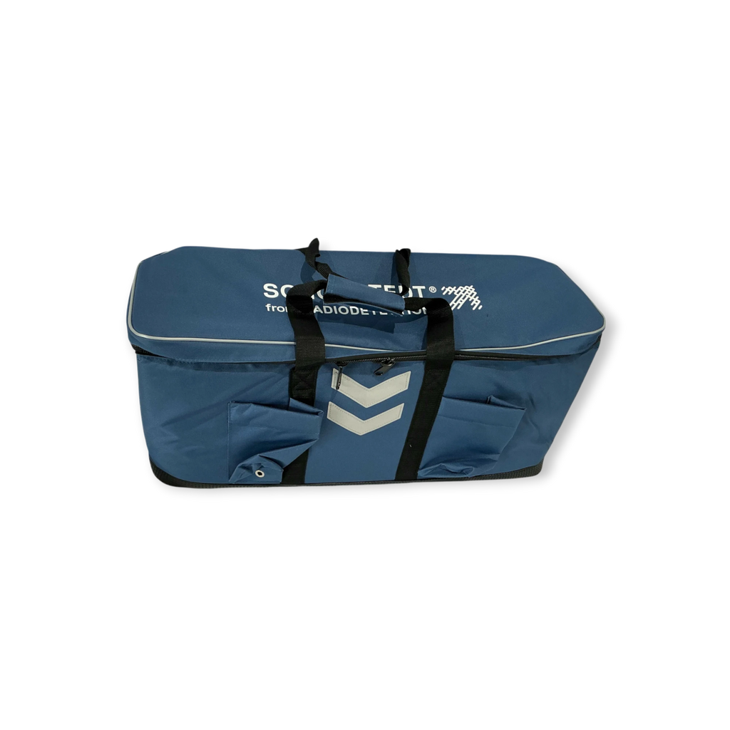 Sewershop blue carrying case for Schonstedt u-LOCATE+ pipe and cable locator with black handles and reflective trim