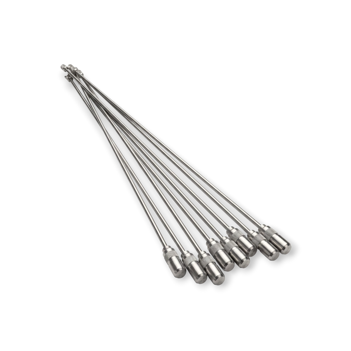 Sewershop heavy-duty sectional sewer rods with hardened plated couplings for professional drain cleaning.
