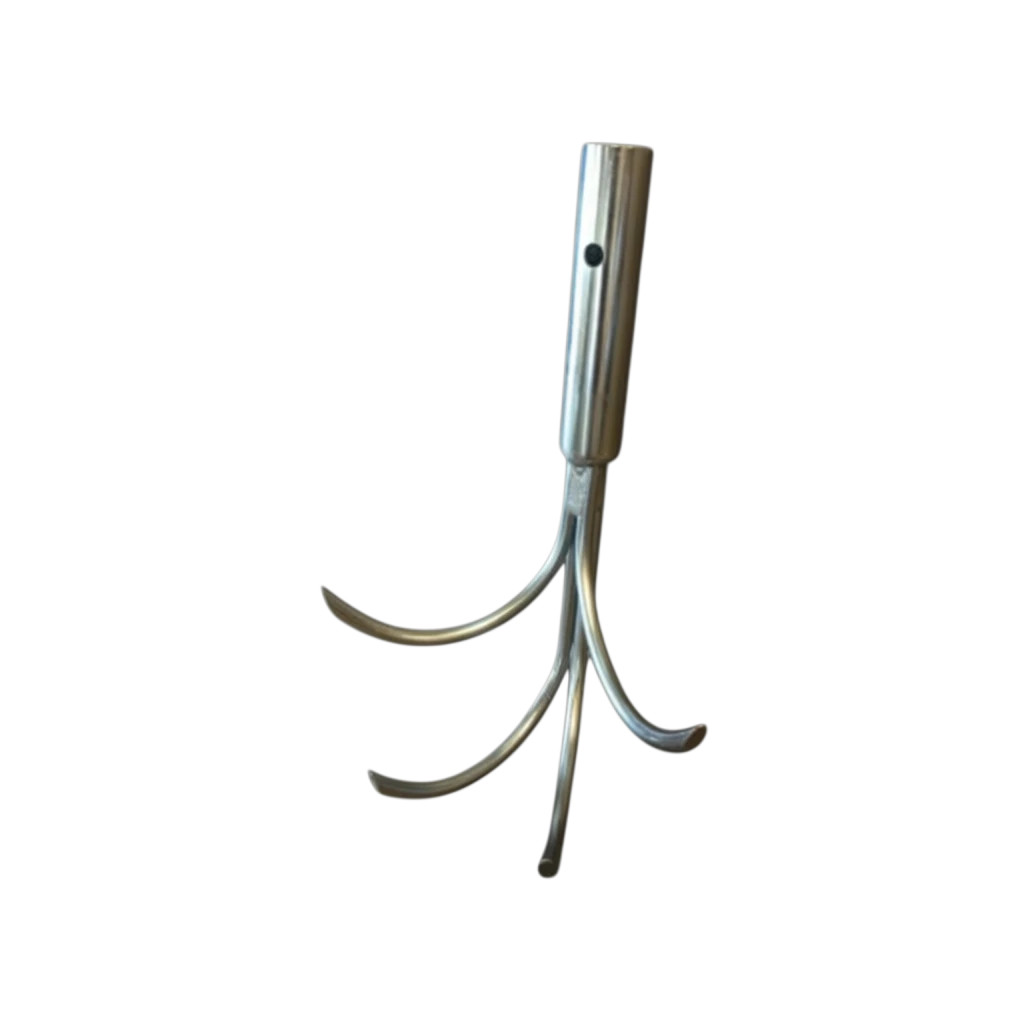 Sewershop Southland 4-pronged metal debris grabber with curved hooks for sewer and manhole maintenance