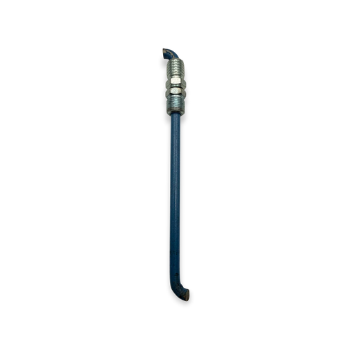 Sewershop 7-inch steel adapter rod with dual-nut configuration for secure sewer cleaning tool attachment.