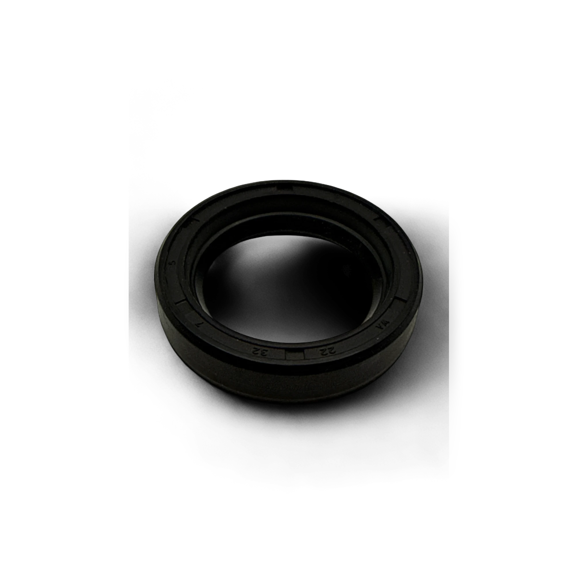 Sewershop black rubber oil seal for UDOR PC series water pumps used in sewer jetting and hydro excavation equipment.