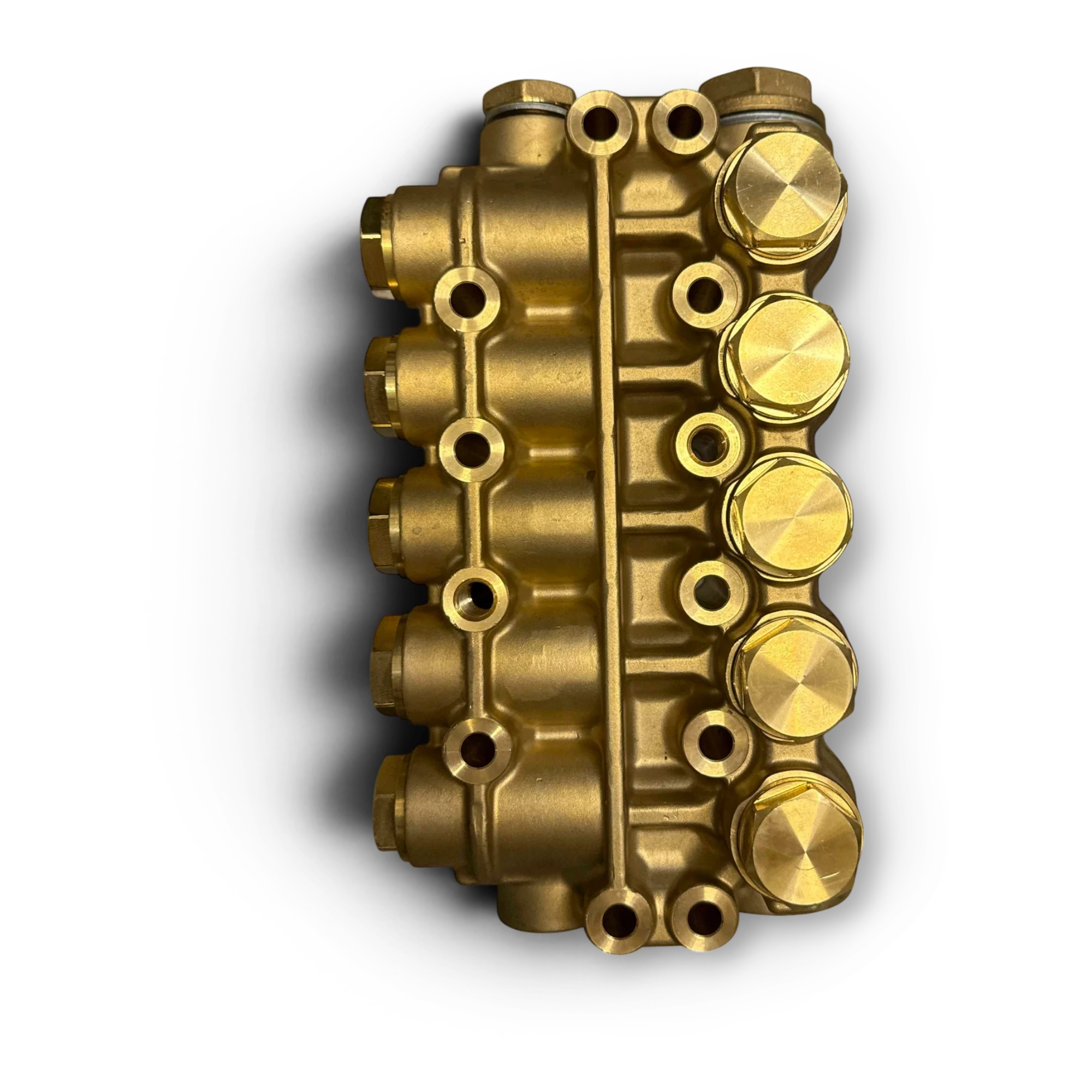Sewershop UDOR water pump complete liquid end replacement kit featuring a durable brass manifold assembly.