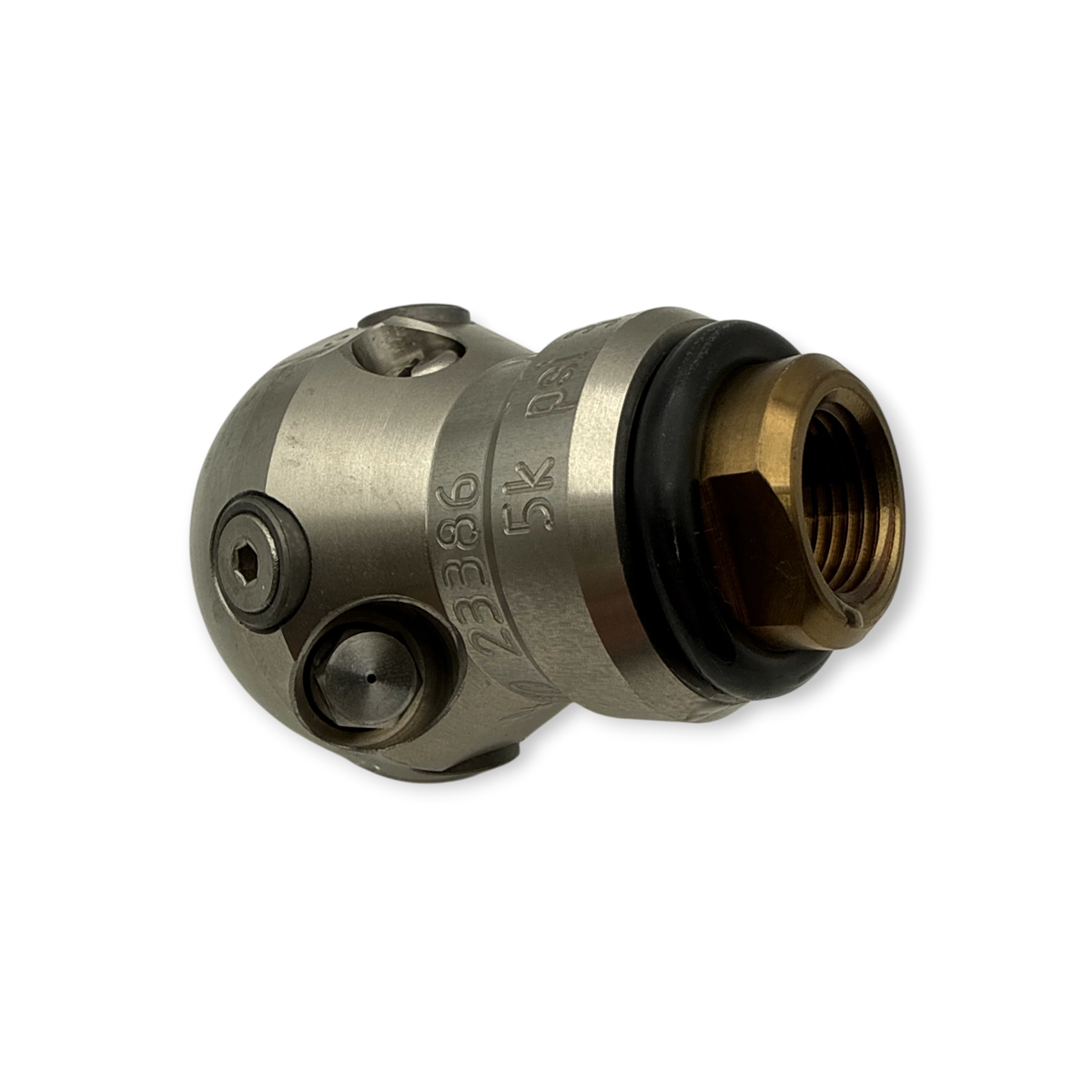 Sewershop Warthog WT Classic 3/8 inch sewer nozzle with durable stainless steel body and carbide wear buttons