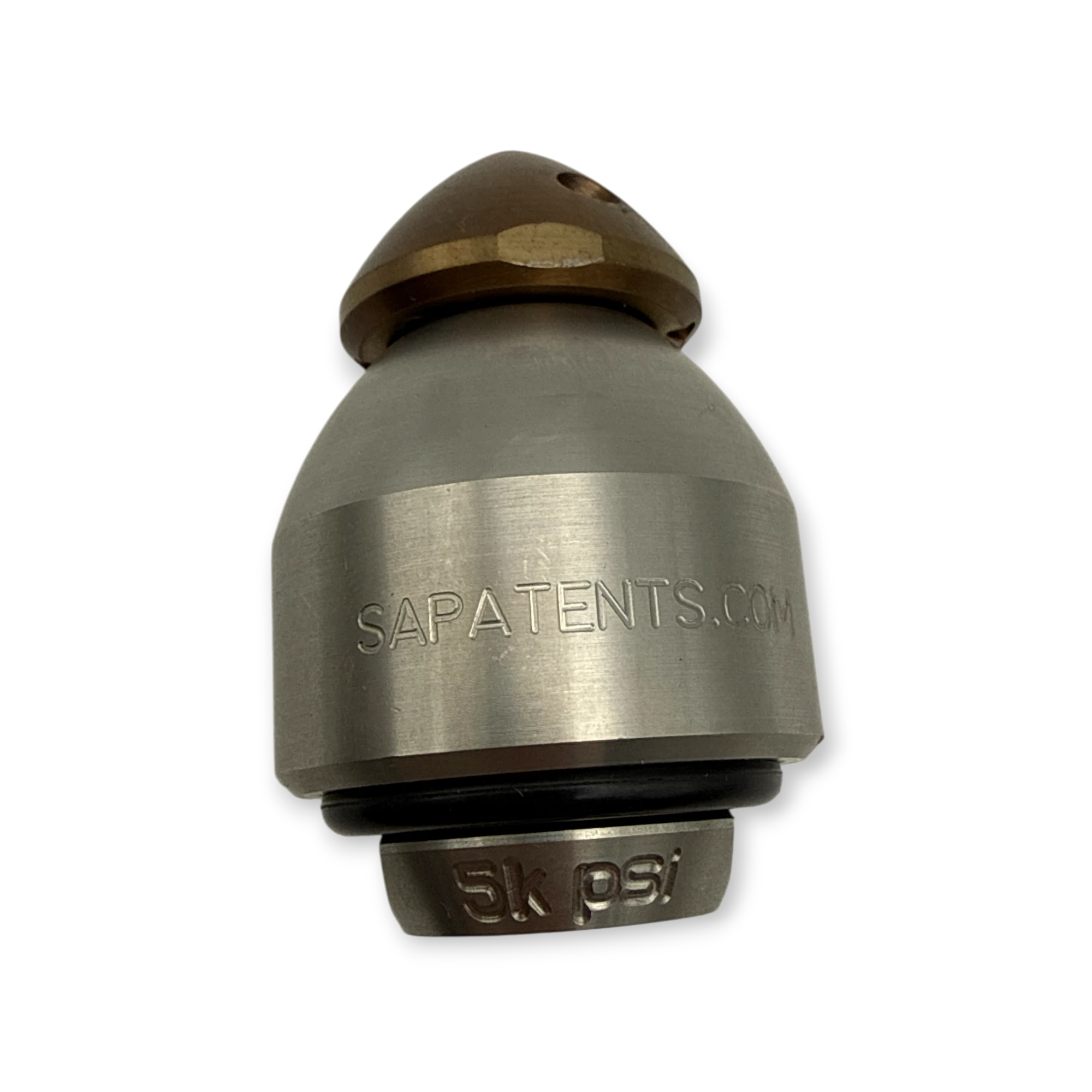 Sewershop Warthog WV Classic 1/4 inch stainless steel pipe cleaning nozzle for residential and commercial use.