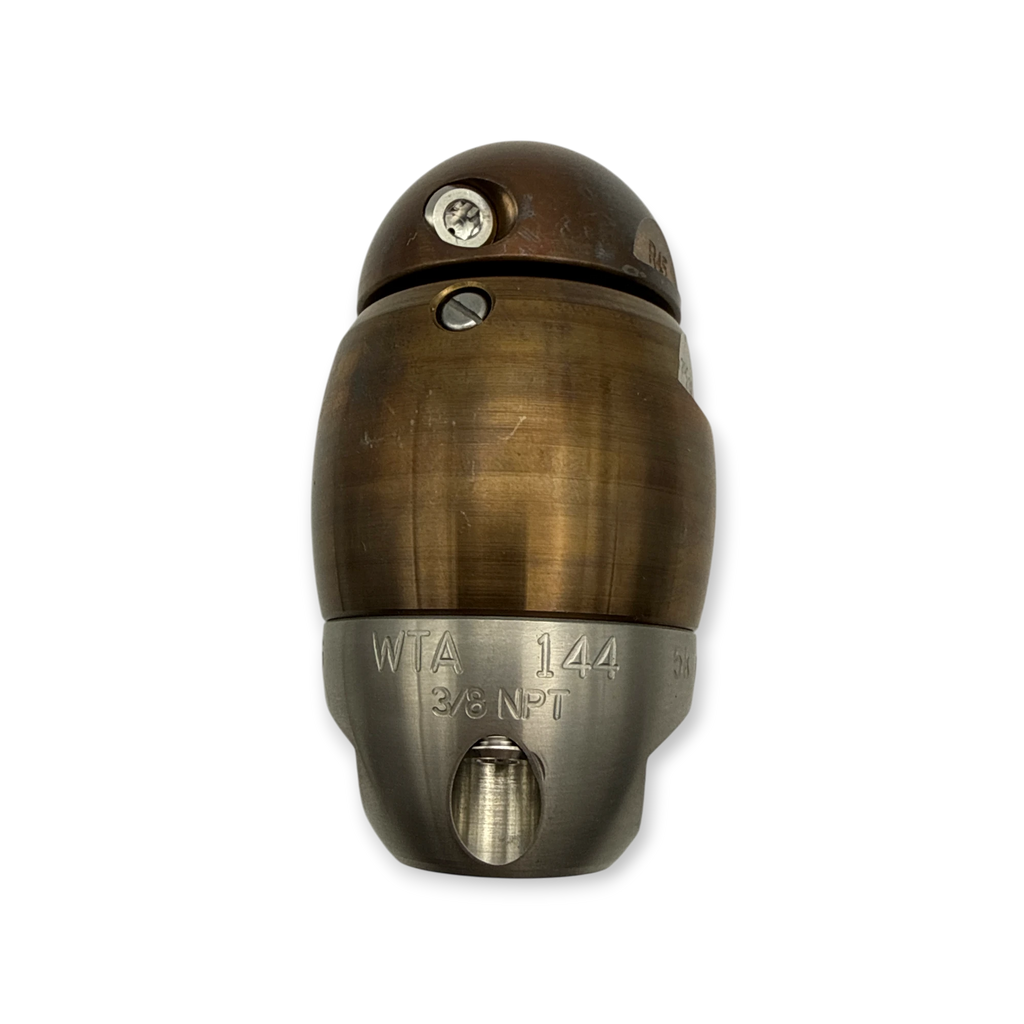 Sewershop Warthog WX 3/8 inch sewer cleaning nozzle with durable metal construction and rotary jet design.