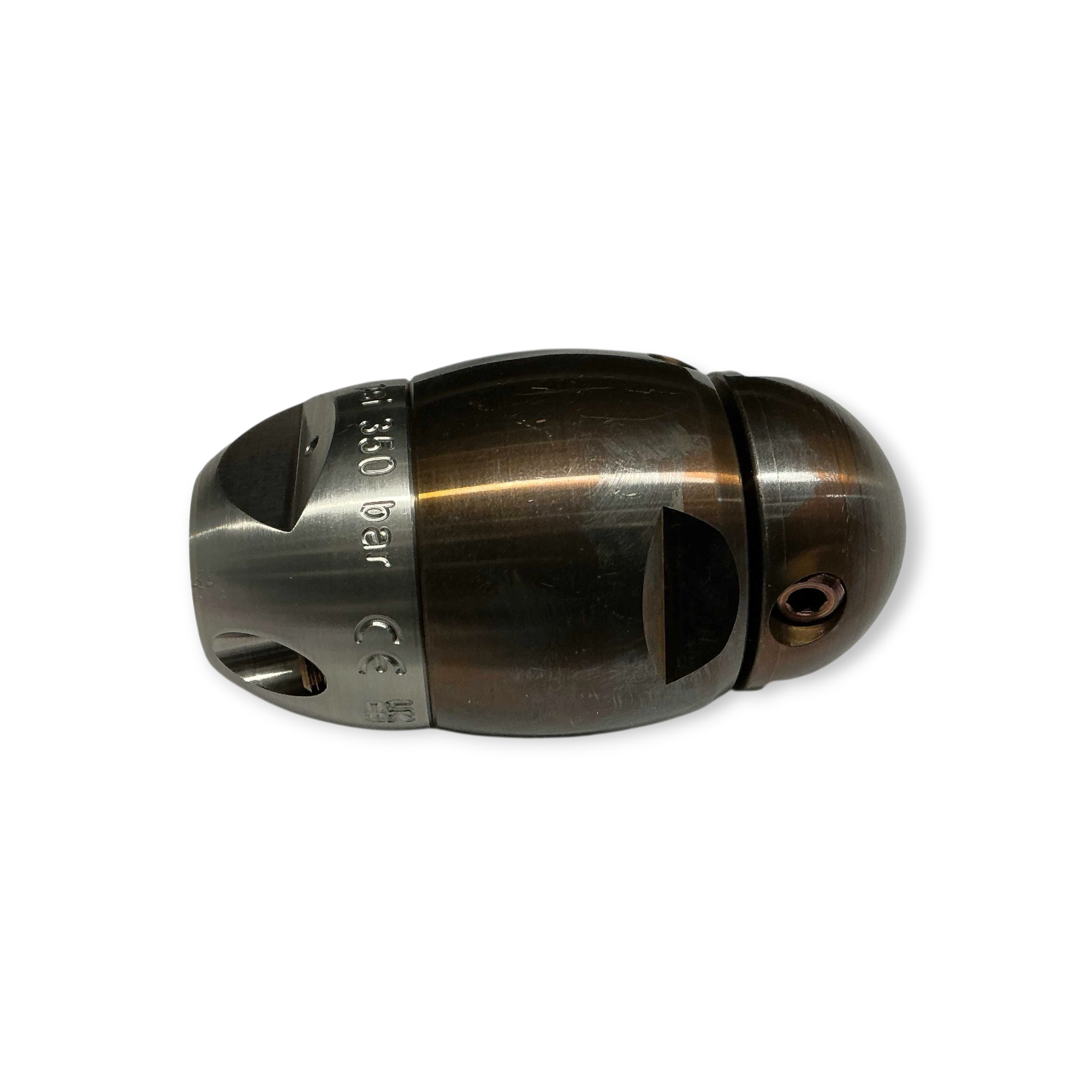Sewershop Warthog WX 1/2 inch sewer descaling nozzle with durable metal construction for 3 to 8 inch pipe cleaning