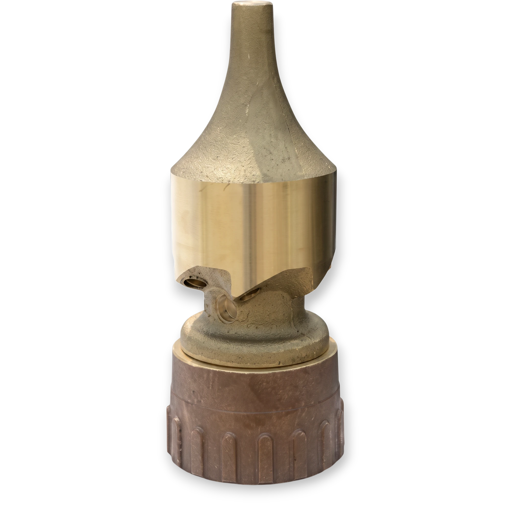 Sewershop NozzTeq Whirlaway 1-1/2 inch brass rotating culvert cleaning nozzle for professional sewer jetting
